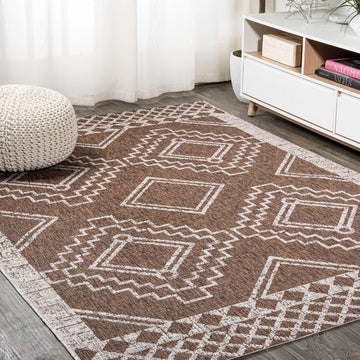 Marokko Diamond Tribal Medallion Indoor/outdoor Area Rug